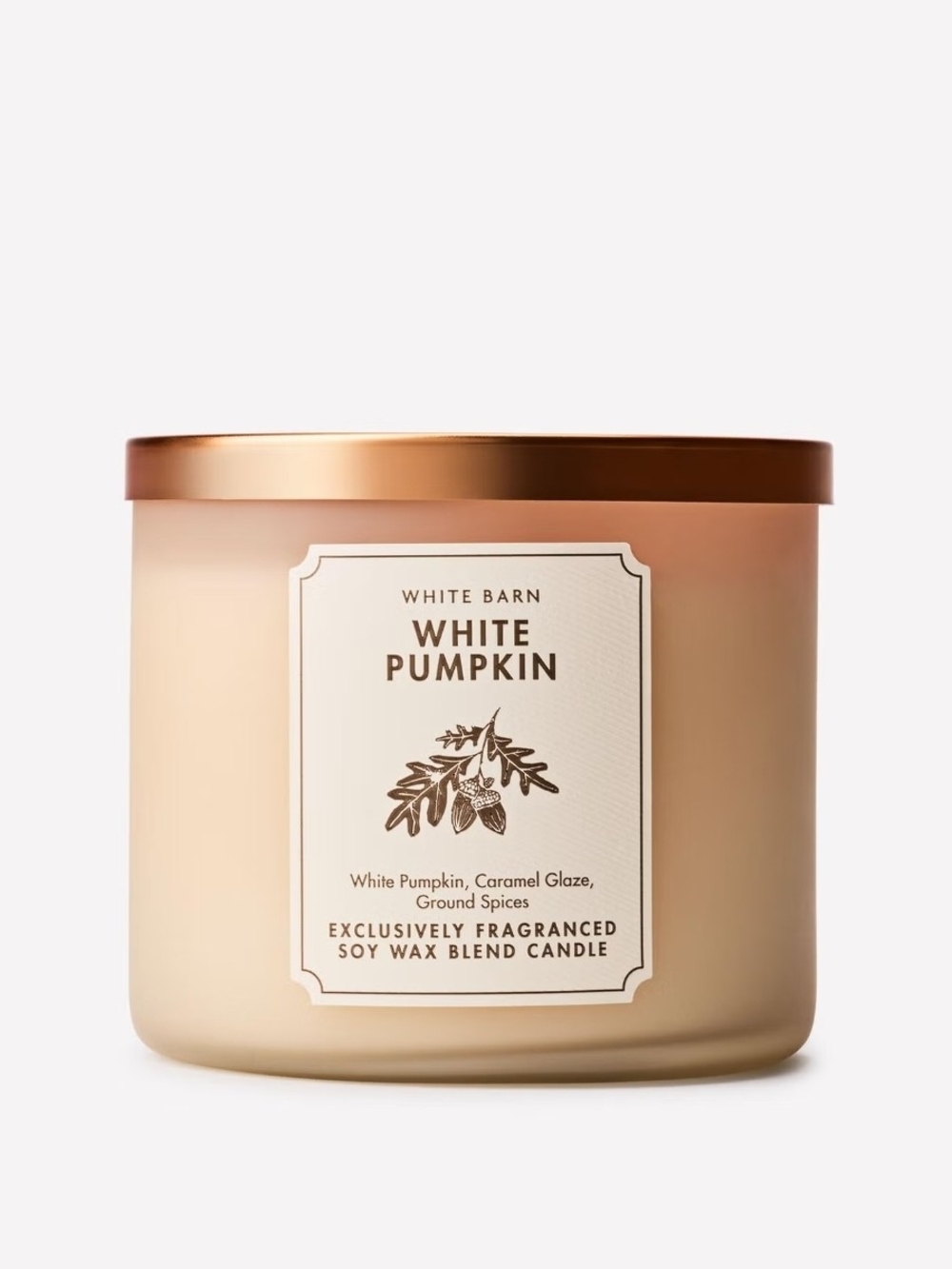 White Barn White Pumpkin Scented Candle - Cream